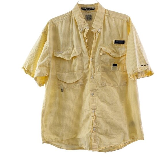 COLUMBIA Super Bonehead Outdoor Fishing Omni-Shade Hunting Vented Shirt - Medium - Picture 1 of 16